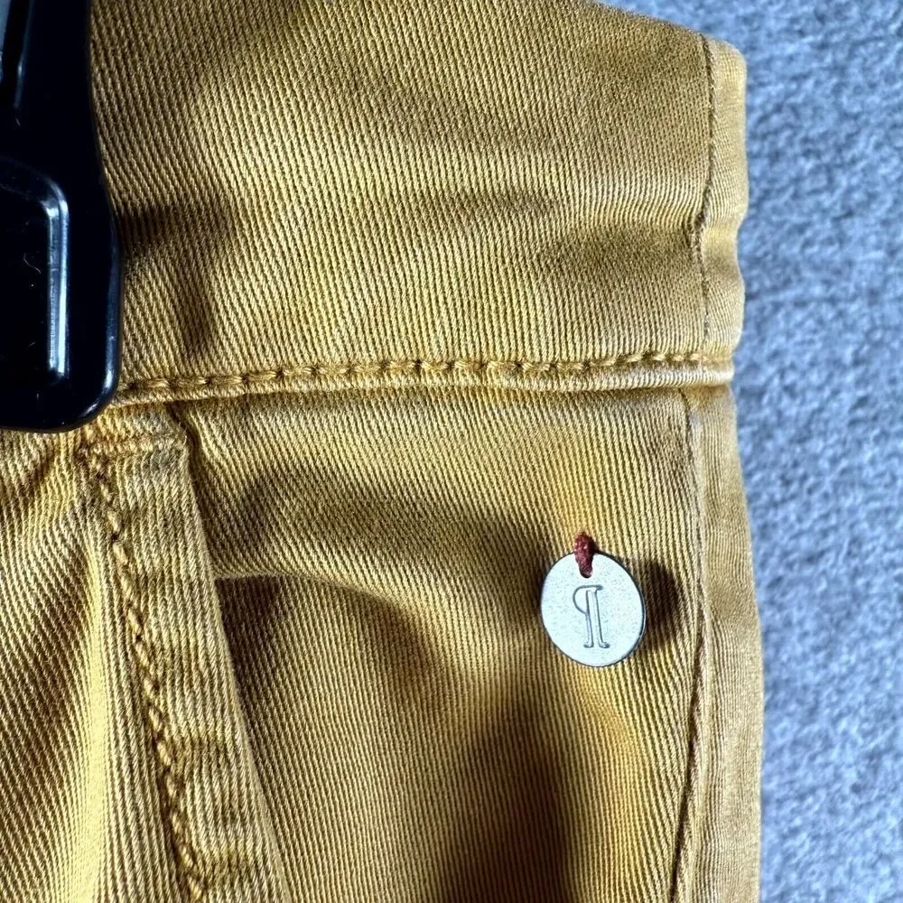 Anthropologie Pilcro and The Letterpress Stet Pants Women's 30 Mustard Mid Rise‎